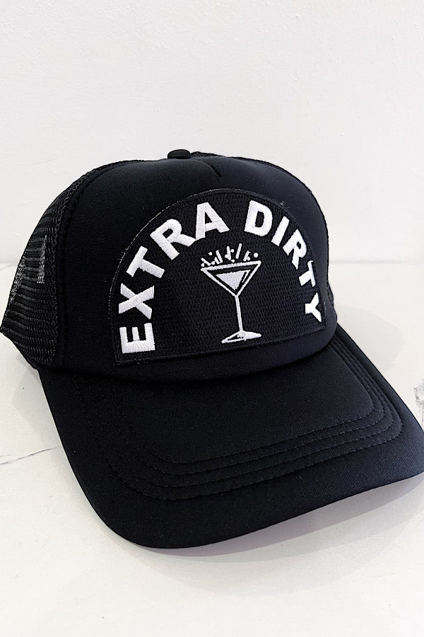 Extra Dirty Black Trucker Hat